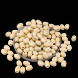 Wooden Beads 6x4-5 MM (10 Gram, 200+ Pieces) Hole:2 MM Drum Ivory White For Jewellery Making DIY Arts Crafts [ac-bds-00049-m29]