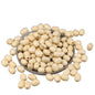 Wooden Beads 6x4-5 MM (10 Gram, 200+ Pieces) Hole:2 MM Drum Ivory White For Jewellery Making DIY Arts Crafts [ac-bds-00049-m29]