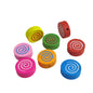 Wooden Beads 17x6 MM (20 Pieces) Hole:2 MM Flat Round Mixed Colors For Jewellery Making DIY Arts Crafts [ac-bds-00049-m38]