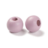 Wooden Beads 8.5x6.5 MM (25 GMs, 140+ Pieces) 2.5 MM Hole Round Mixed Colors For Bracelets Jewellery Making DIY Crafts
