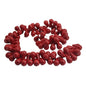 Imitation Jewellery Making Stone Beads 17-18 MM (1 String, 95-100 Beads) Hole:1 MM Drop Red Synthetic For DIY Arts Crafts [ac-bds-00088-m15]