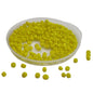 12/0 Opaque Glass Seed Beads 2 MM (3000+ Pieces, 50 GMs) Hole:1 MM Seed Lemon Yellow For Jewellery Making DIY Arts Crafts [ac-bds-00117-m4]