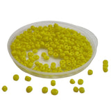12/0 Opaque Glass Seed Beads 2 MM (3000+ Pieces, 50 GMs) Hole:1 MM Seed Lemon Yellow For Jewellery Making DIY Arts Crafts [ac-bds-00117-m4]