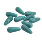 Acrylic Beads 19x8 MM (20 Pieces) Hole:1.5 MM Drop Turquoise Blue For Jewellery Making DIY Arts Crafts [ac-bds-00127-m25]