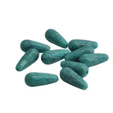 Acrylic Beads 19x8 MM (20 Pieces) Hole:1.5 MM Drop Turquoise Blue For Jewellery Making DIY Arts Crafts [ac-bds-00127-m25]