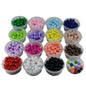 Acrylic Beads 8x7 MM Hole Size 2 MM Round For Jewellery Making DIY Arts Crafts [ac-bds-00133]