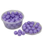 Premium Non Peel Acrylic Beads 8x7 MM Hole Size 2 MM Round For Jewellery Making DIY Arts Crafts