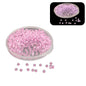 Glow In The Dark 11/0 Glass Seed Beads 2 MM (650+ Pieces) Hole:1 MM Seed Pink For Jewellery Making DIY Arts Crafts [ac-bds-00138-m1]