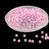 Glow In The Dark 11/0 Glass Seed Beads 2 MM (650+ Pieces) Hole:1 MM Seed Pink For Jewellery Making DIY Arts Crafts [ac-bds-00138-m1]