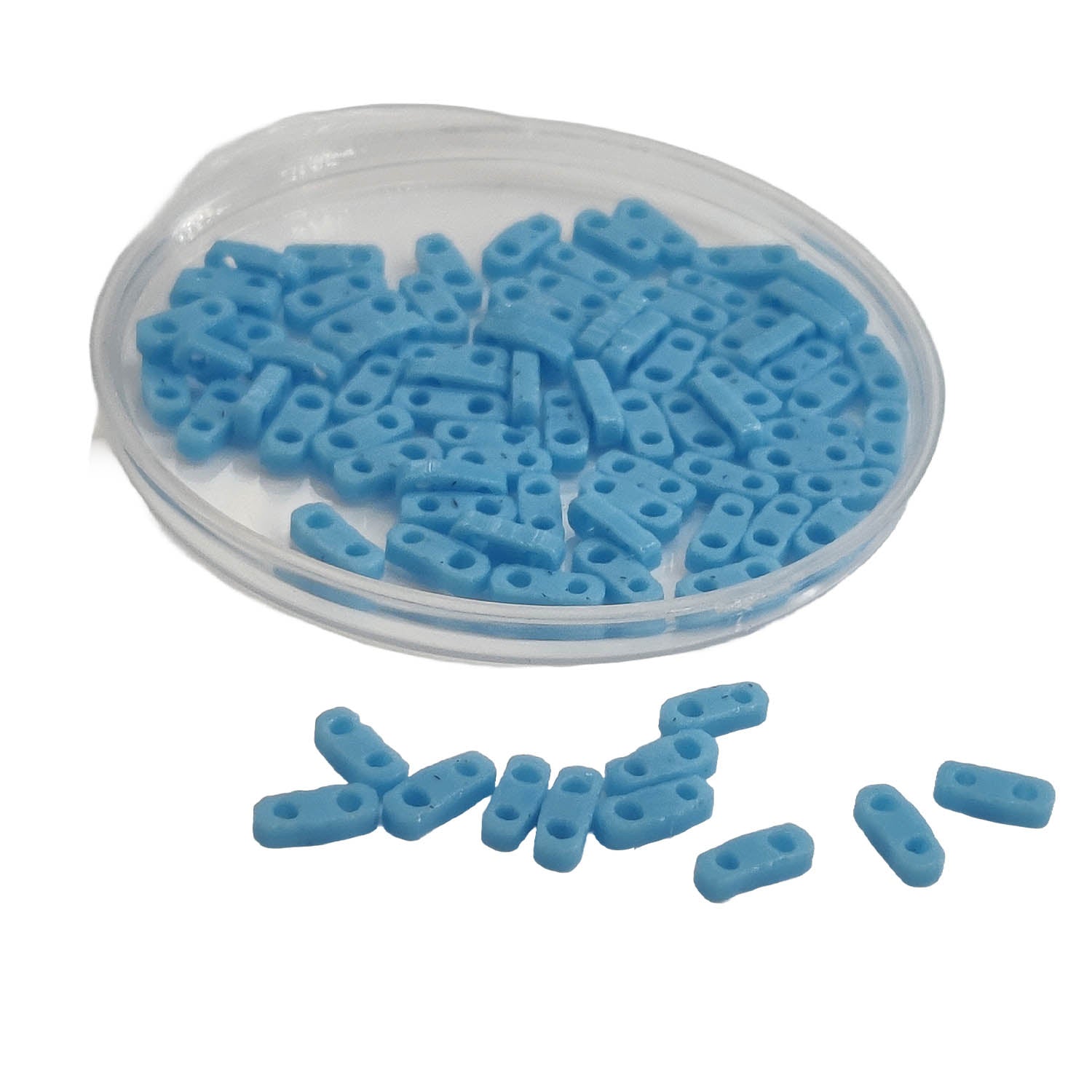2-Hole Glass Seed Beads 4.5x2x1.25 MM Hole:0.5 to 0.75 MM Rectangle For Jewellery Making DIY Arts Crafts