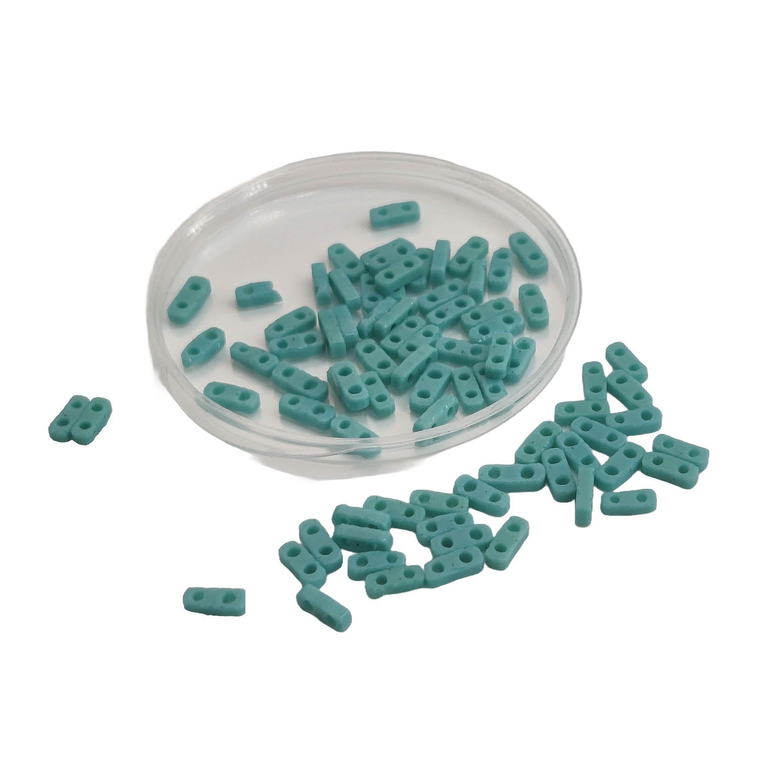 2-Hole Glass Seed Beads 4.5x2x1.25 MM Hole:0.5 to 0.75 MM Rectangle For Jewellery Making DIY Arts Crafts