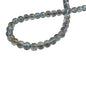 Premium Plated Glass Beads 7.5x8.5 MM (1 String, 100+ Beads) Hole:1 MM Round Transparent Rainbow For Jewellery Making DIY Arts Crafts [ac-bds-00149-m1]