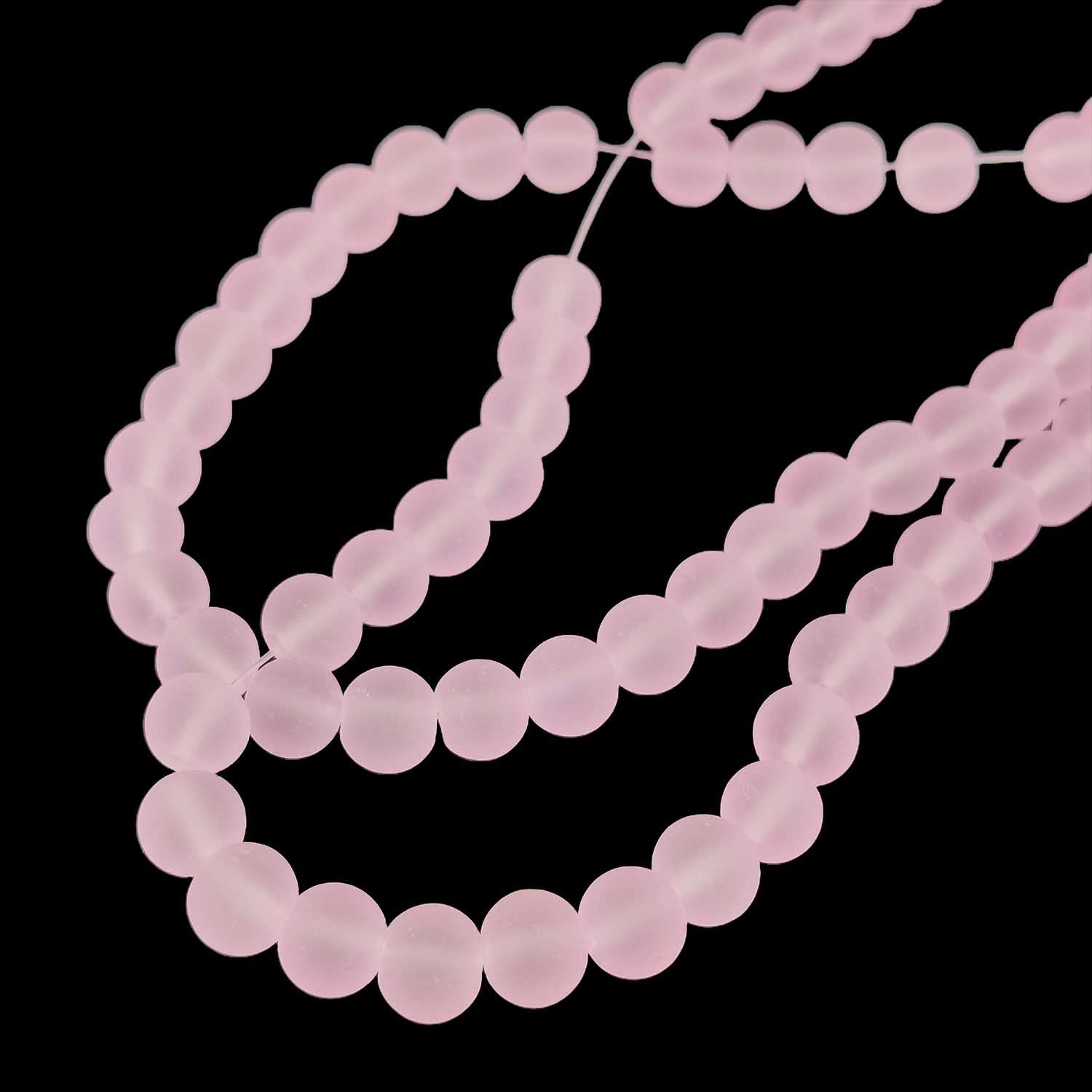 Frosted Glass Beads 8 MM For Jewellery Making DIY Arts Crafts Bracelets