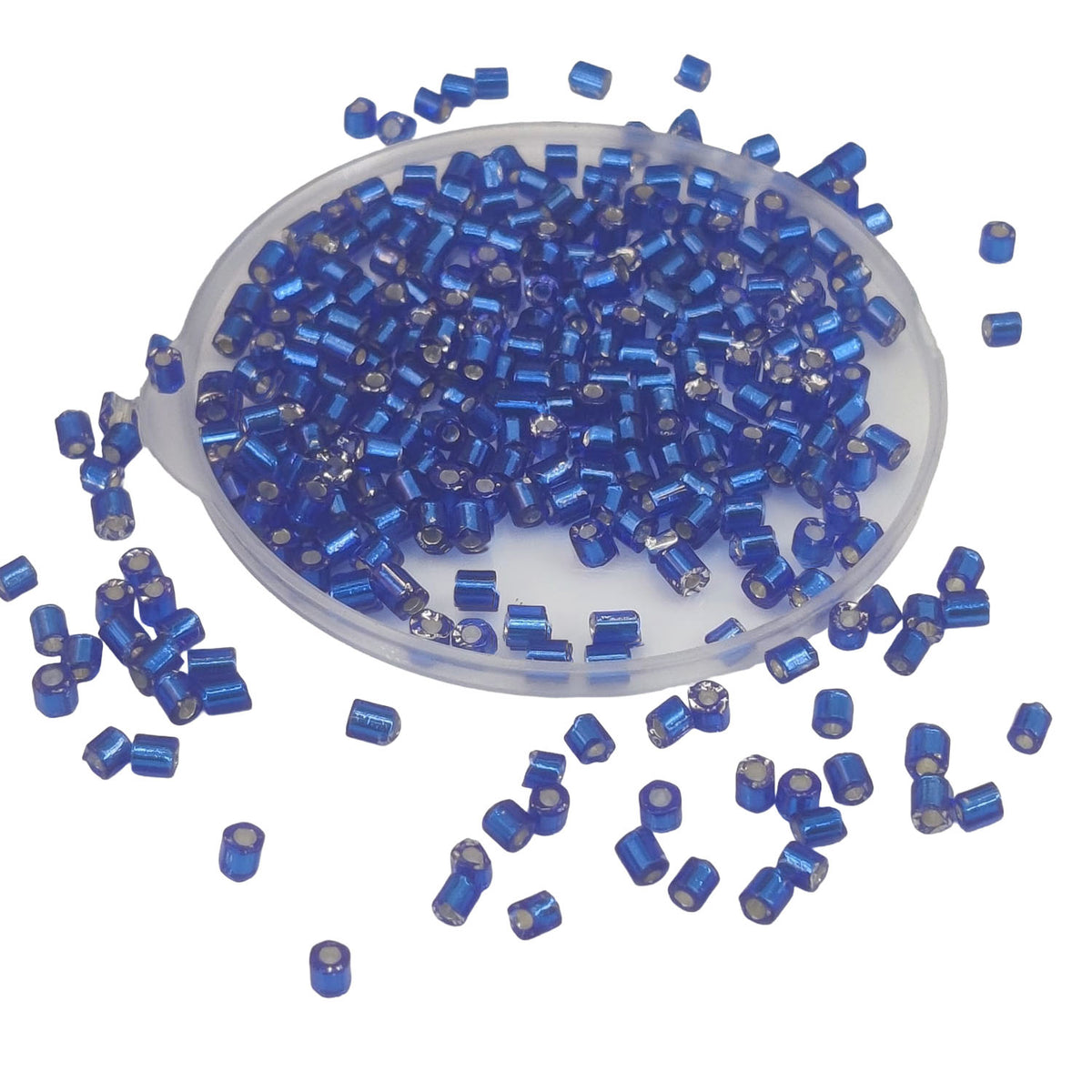 8/0 Silver Color Lining Glass Bugle Seed Beads 2.5 to 3 x 2.5 MM Hole 1 MM Cylinder For Jewellery Making DIY Crafts Hobby Arts