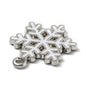Mini Christmas Snowflake Enamel Charms (10 Pieces) 20x15x1.5 MM White Metal Alloy Pendants For Jewellery Making Decoration Crafts [ac-charm-00002-m4]