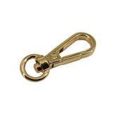 Alloy 360 Degree Swivel Ring Snap Hook Clasps (4 Pieces) 39x13 MM Gold Color For DIY Crafts Key Chain Bag Making