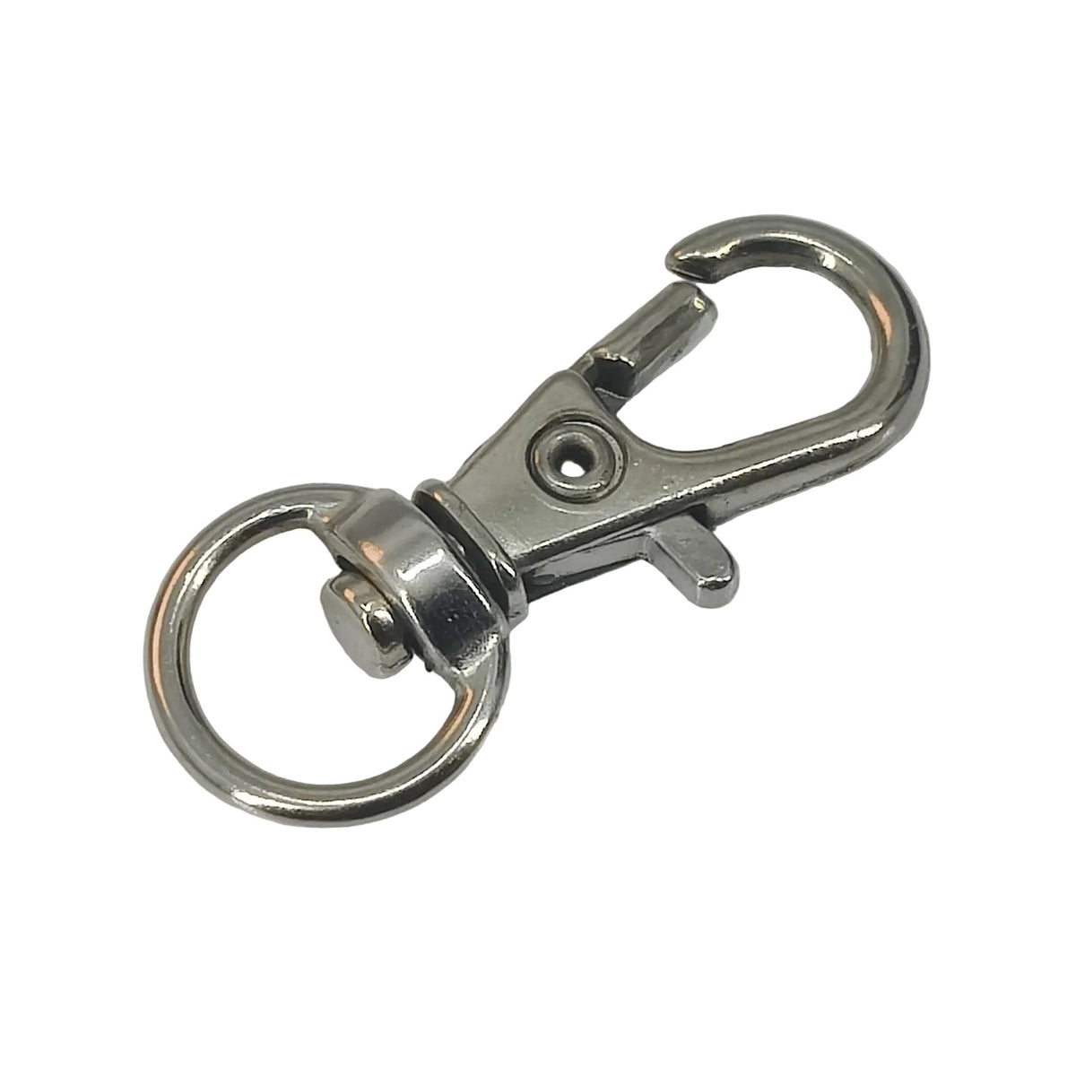 Alloy Lobster Clasps 360 Degree Swivel (10 Pieces) 31x12x1.5 MM Hook Silver Color For Key Chain Accesories Bag Making