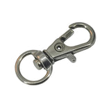 Alloy Lobster Clasps 360 Degree Swivel (10 Pieces) 31x12x1.5 MM Hook Silver Color For Key Chain Accesories Bag Making