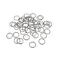 Metal Iron Jump Rings 8x0.7mm Round Raw Silver Color (300+ Pieces, 25 Grams Wt) For Jewellery Making Crafts (#OT1)