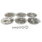Iron Double Loop Split Jump Rings 4 to 10 MM Range 1.4 MM Thick (250+ Pieces, 25 Grams Wt) Bright Silver Color For Jewellery Making Crafts [ac-jwlsupp-00015-m26]