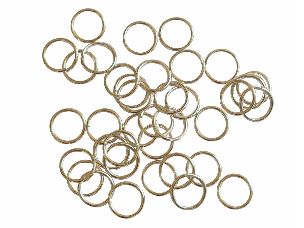 Iron Jump Rings 8x0.9 MM (25 Grams, 200 Pieces) Silver Color For Jewellery Making Crafts