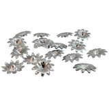 Tarnish Resistant 304-Stainless Steel No-Hole Bead Caps (10 Pieces) 18x4 MM Silver Color Flower For Jewellery Making Decoration Crafts [ac-jwlsupp-00016-m1]