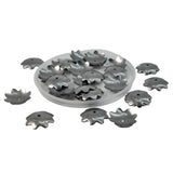 Tarnish Resistant 304-Stainless Steel Bead Caps (10 Pieces) 10x2 MM Silver Color Flower For Jewellery Making Decoration Crafts [ac-jwlsupp-00016-m2]