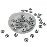 Tarnish Resistant 201-Stainless Steel Bead Caps (20 Pieces) 6x2 MM Silver Color Flower For Jewellery Making Decoration Crafts [ac-jwlsupp-00016-m3]
