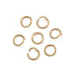 Tarnish Resistant 304-Stainless Steel Ion Plated Jump Rings 7x0.8 MM (60+ Pieces, 5 Grams) Gold Color For Jewellery Making