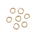 Tarnish Resistant 304-Stainless Steel Ion Plated Jump Rings 7x0.8 MM (60+ Pieces, 5 Grams) Gold Color For Jewellery Making