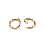 Tarnish Resistant 304-Stainless Steel Ion Plated Jump Rings 7x0.8 MM (60+ Pieces, 5 Grams) Gold Color For Jewellery Making