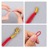 Iron End Coil Cord Guards 7x3 MM Inner Dia 1.8 MM Gold Color (50 Pieces) For Jewellery Making