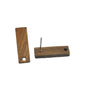 Wooden Stud Earring Bases With Tarnish Resistant 304-Stainless Steel Pins (4 Pieces) 20x6 MM Rectangle Walnut Wood Color For Jewellery Making [ac-jwlsupp-00030-m6]