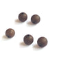 Brushed Metallic Acrylic Beads 6 MM Hole:1MM Antique Copper Color Round For Jewellery Making DIY Crafts Bracelets