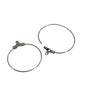 Tarnish Resistant 304-Stainless Steel Hoop Earring Hook 26x0.8 MM (10 Pieces) Round Silver Color For Jewellery Making [ac-jwlsupp-00034-m16]