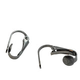 Tarnish Resistant 304-Stainless Steel Clip-On Earring Hook 16x10x7 MM (10 Pieces) Clip Silver Color For Jewellery Making [ac-jwlsupp-00034-m20]