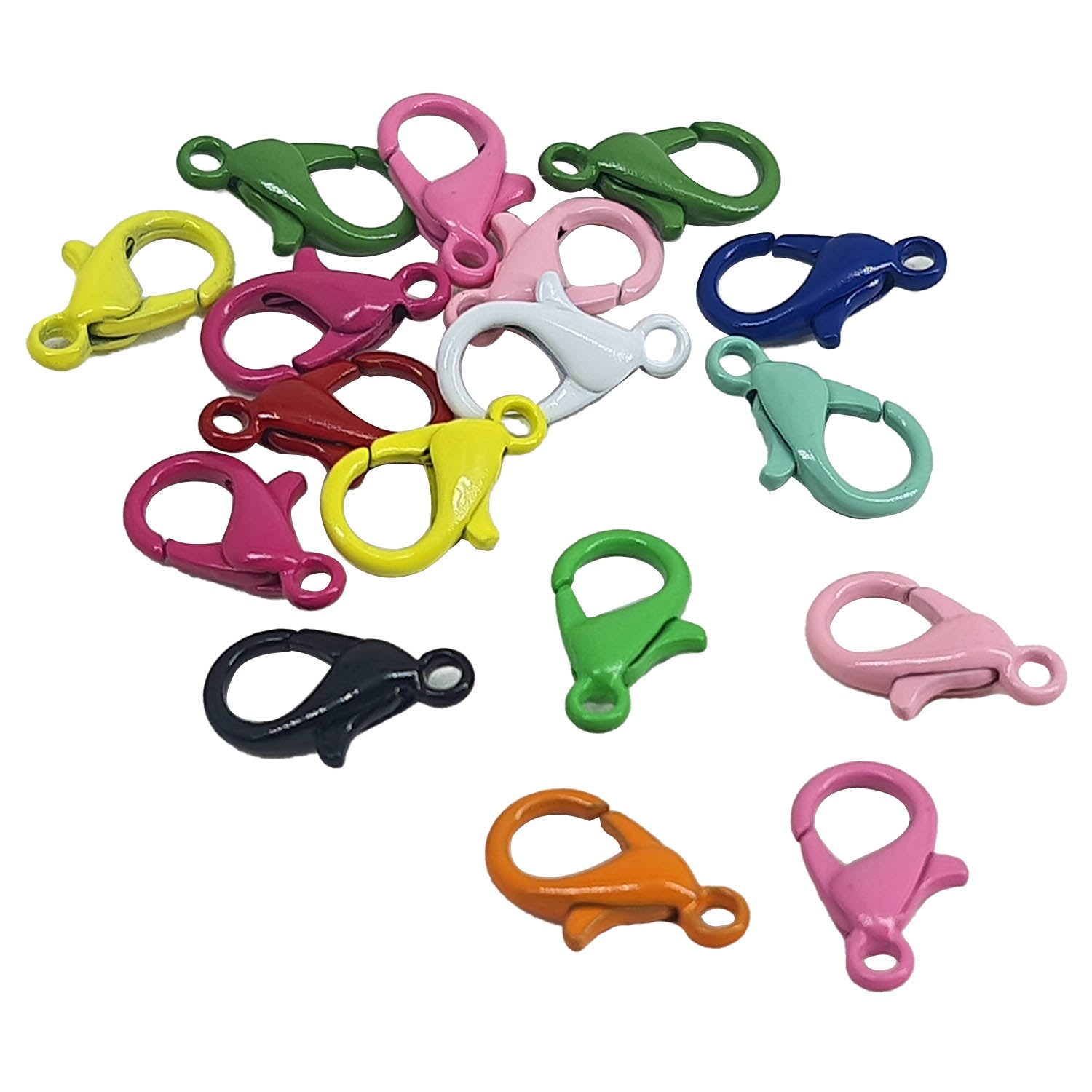 Colored Alloy Lobster Claw Clasps 12x8x3 MM For Jewellery Making Key Chain Bag Crafts Accessories [ac-jwlsupp-00043]