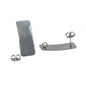 Tarnish Resistant 304-Stainless Steel Earring Studs Bases With Stoppers (4 Pieces) 26x10 MM Rectangle Silver Color For Jewellery Making [ac-jwlsupp-00047-m6]