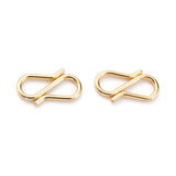 Tarnish Resistant 304-Stainless Steel S-Hook Lock Clasps (10 Pieces) 13x7x1 MM Gold Color For Jewellery Making [ac-jwlsupp-00050-m2]