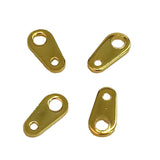 304-Stainless Steel Chain Extension Connector Tabs (10 Pieces) 8x4x0.7 MM Drop Gold Color For Jewellery Making [ac-jwlsupp-00051-m2]