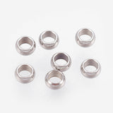 Tarnish Resistant 316-Stainless Stainless Steel Crimp Beads (125-150 PCs, Approx 2 GMs) 1.9 MM Round Hole 0.9 MM Gear Locks Silver Color For Jewellery Making [ac-jwlsupp-00057-m2]
