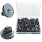 Silicone Brooch Rubber Pin Backs 10x8 MM (28-30 PCs, 10 GMs Wt) Black Comfort Fit Tie Tack Safety Backs for Holding Uniform Badges Lapel Hats