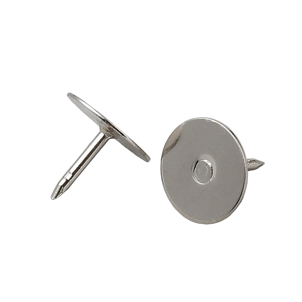 Iron Lapel Pins (10 PCs) 10x8 MM For Brooch Comfort Fit Tie Tack Safety Backs Holding Uniform Badges Hats