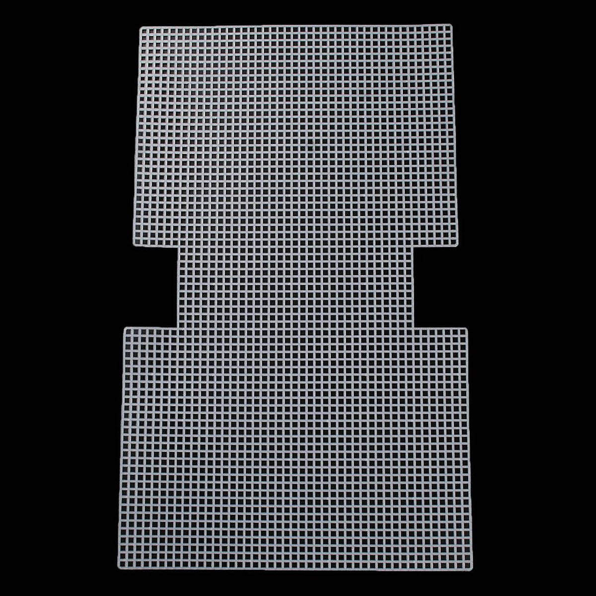 Embroidery Canvas Mesh Plastic Sheets 11.5x17 Inch (1 Piece) Hole 4x4mm For Bag Purse Bottom Side Padding Rectangle White For DIY Knitting Crafts