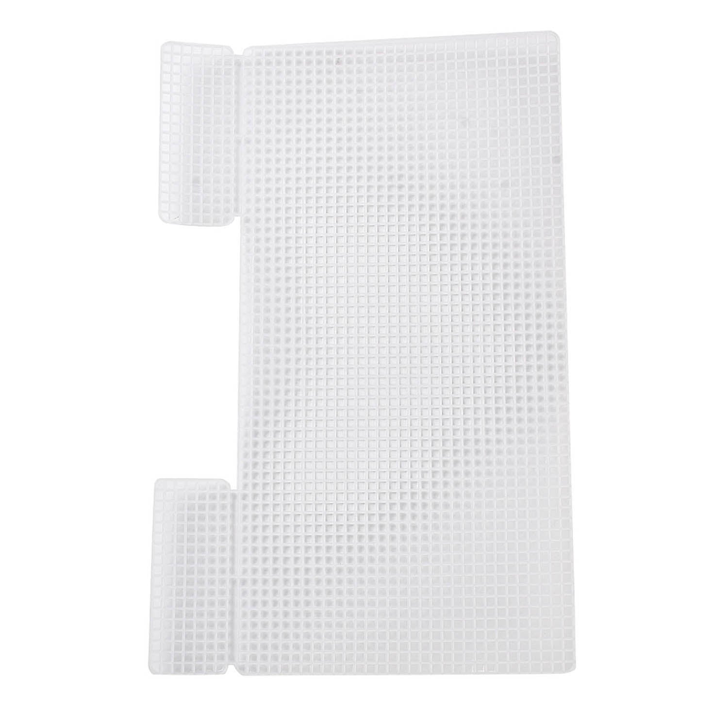 Embroidery Canvas Mesh Plastic Sheets 9x14 Inch (1 Piece) Hole 4x4mm For Bag Purse Bottom Side Padding Rectangle White For Cross Stitching Crochet
