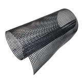 Embroidery Canvas Mesh Plastic Sheets 17x19.5 Inch (1 Sheet) Hole 4x4mm For Bag Purse Bottom Side Padding Rectangle Black For Cross Stitching Knitting