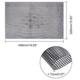 Embroidery Canvas Mesh Plastic Sheets 17x19.5 Inch (1 Sheet) Hole 4x4mm For Bag Purse Bottom Side Padding Rectangle Black For Cross Stitching Knitting