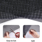 Embroidery Canvas Mesh Plastic Sheets 17x19.5 Inch (1 Sheet) Hole 4x4mm For Bag Purse Bottom Side Padding Rectangle Black For Cross Stitching Knitting