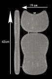 Embroidery Canvas Mesh Plastic Sheets 10x17 Inch (1 Piece) Hole 4mm Rectangle White For Cross Stitching DIY Knitting Crochet Crafts