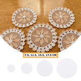 Embroidery Canvas Mesh Plastic Sheets Round (4 Sizes, 3, 4.5, 6, 7 Inch) Hole 2x2mm For DIY Crafts Bag Padding White For Cross Stitching Knitting [ac-sewsupp-00006-m35]